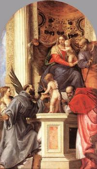 保羅 委羅內塞 Madonna Enthroned with Saints